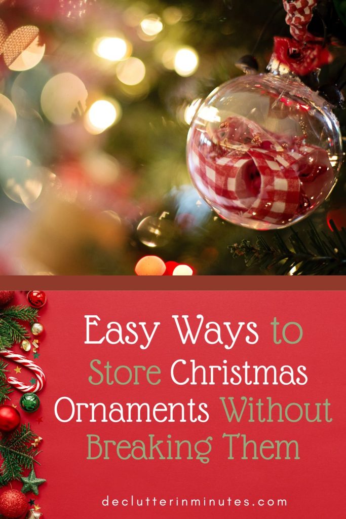 easy way to store christmas ornaments