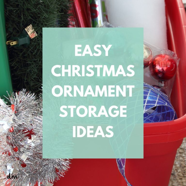 easy way to store christmas ornaments