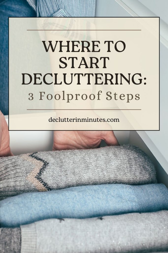 Where to start decluttering