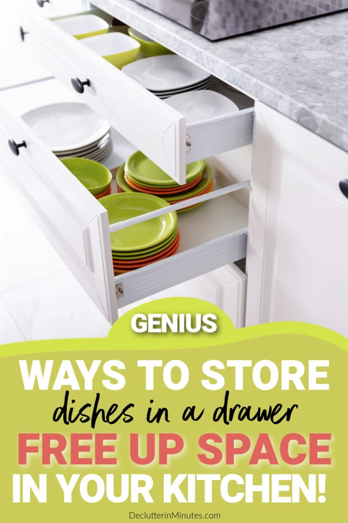Storing Dishes in Drawers