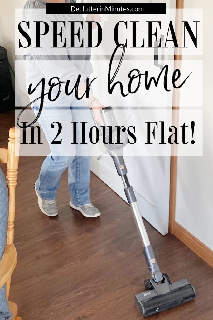 how to clean your home in 2 hours