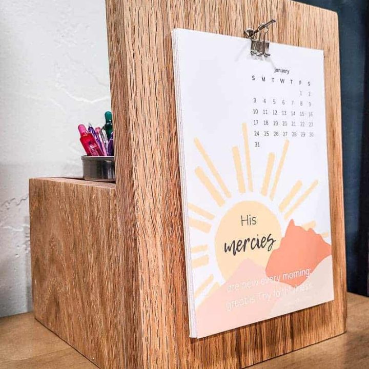 Image for DIY Desk Calendar & Pencil Holder