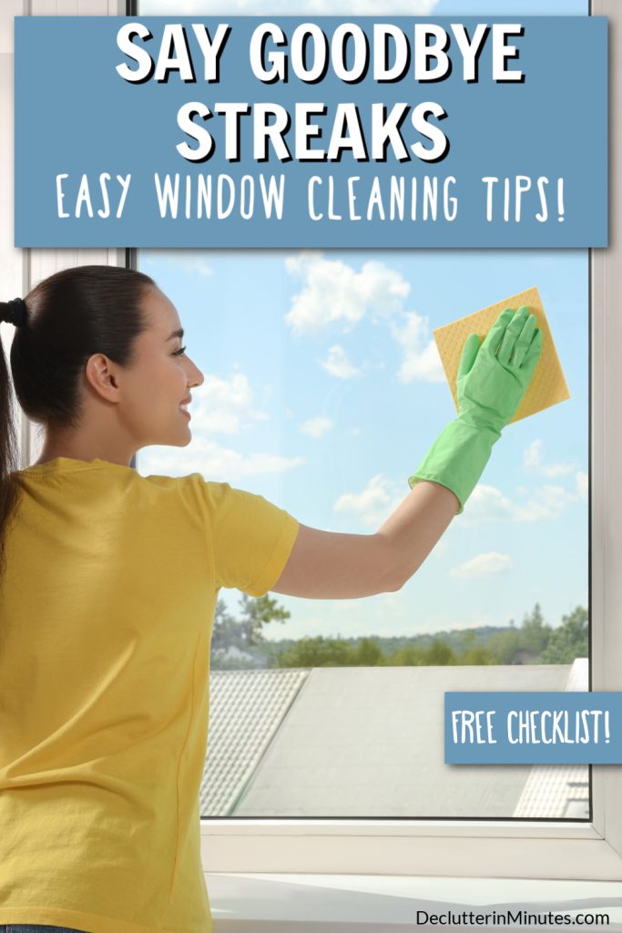 How to clean windows without streaks