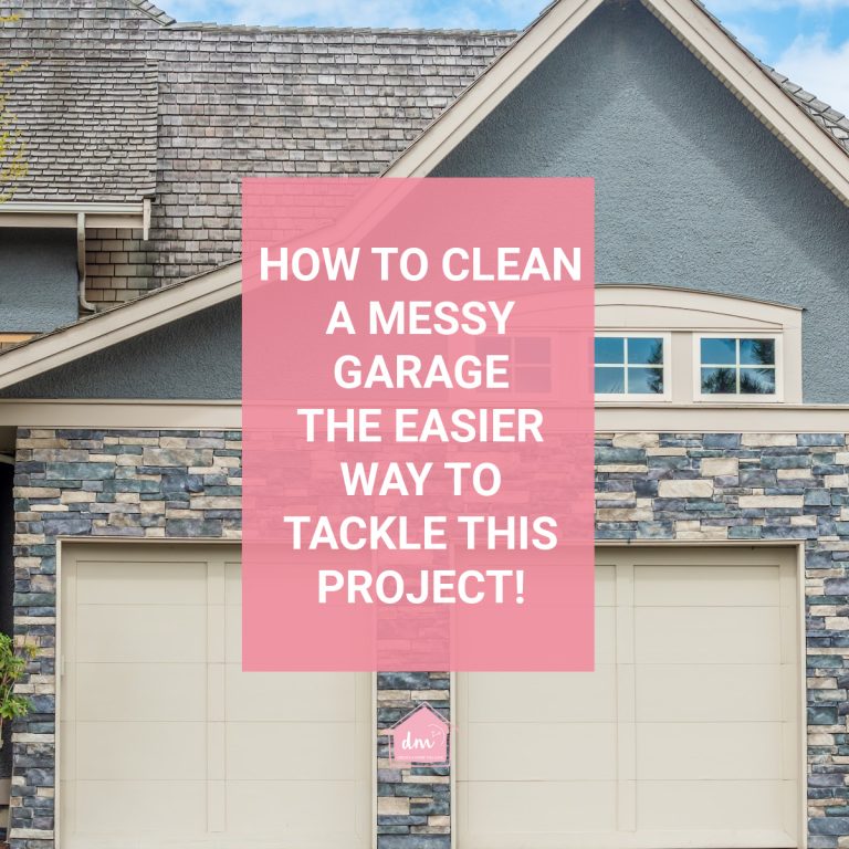 how to clean a messy garage