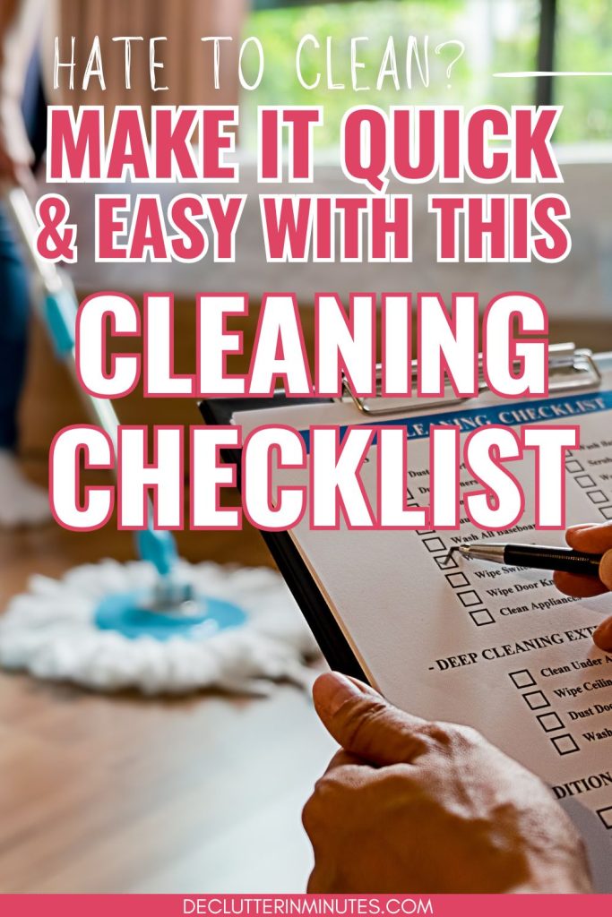 Daily Cleaning Schedule