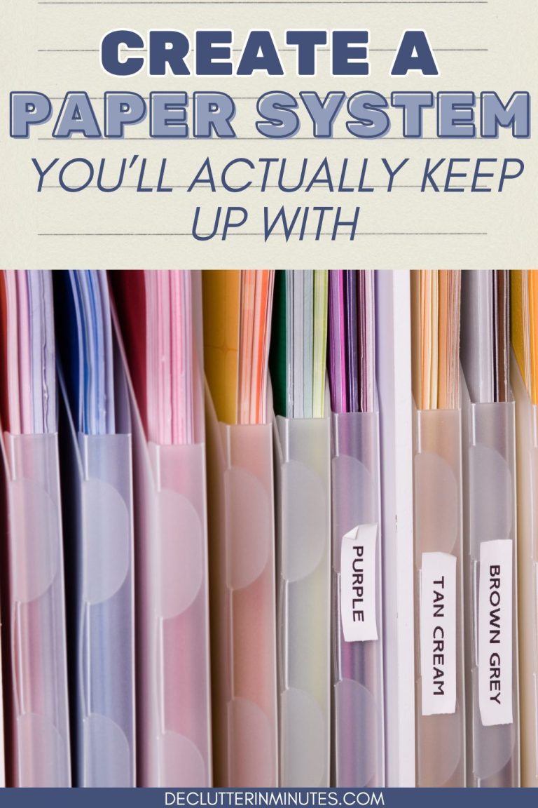 Easy Home Filing System to Simplify Paperwork - Declutter in Minutes