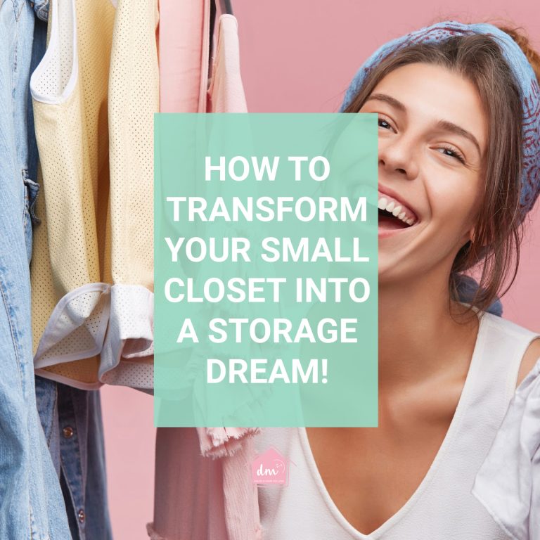 MAXIMIZE SPACE IN A SMALL CLOSET