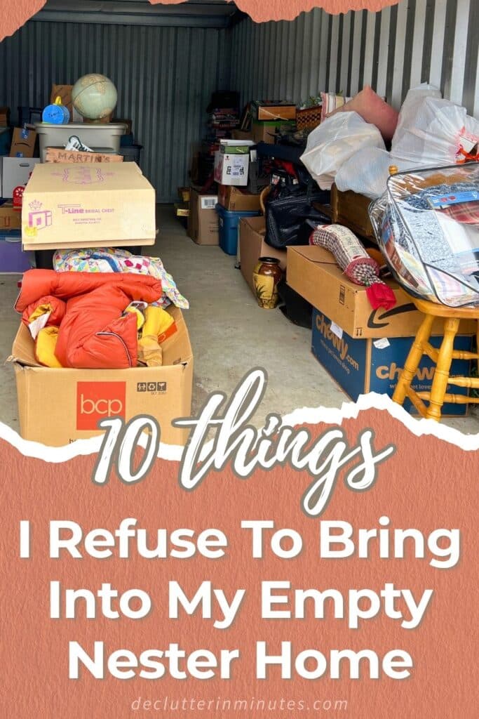 10 Things I Refused to Bring Into My Empty Nester Home