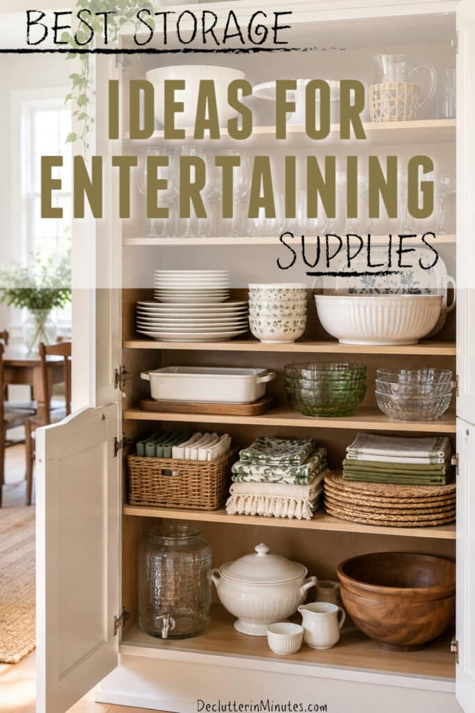 Best Storage Ideas for Entertaining Supplies