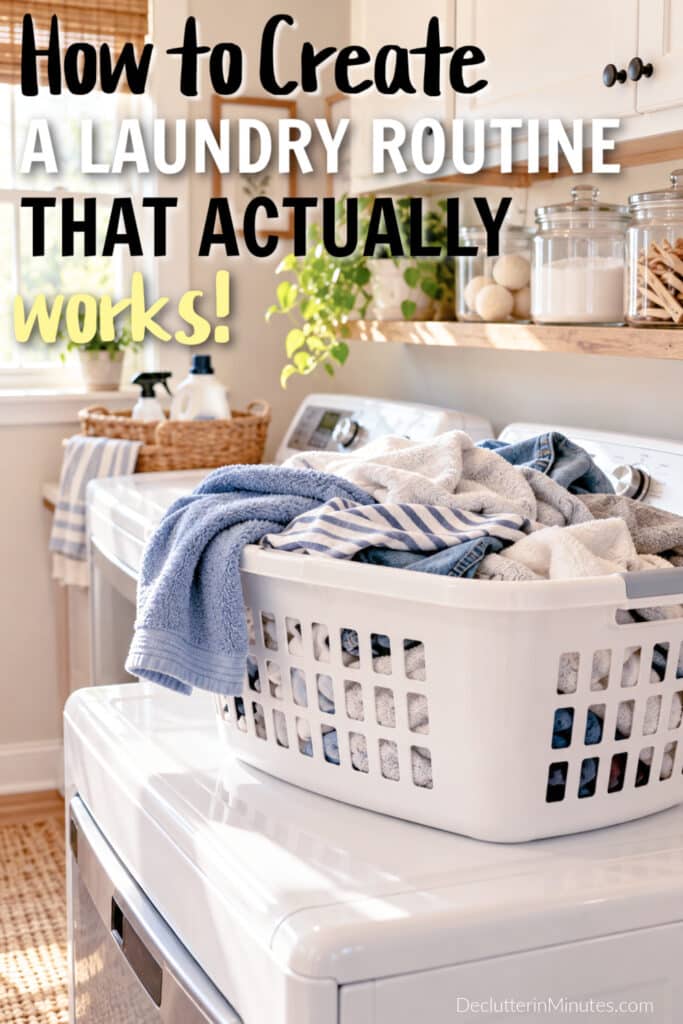 laundry routine a basket of clothes on a dryer in a laundry room